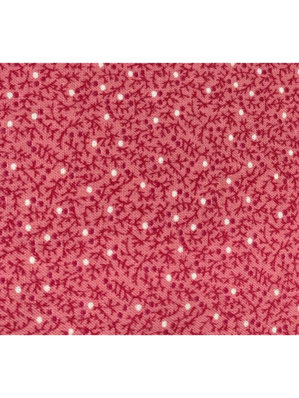 Pink & White Polka Dot Cotton Fabric 1/2 yard x 42" Quilting Sewing Crafts
